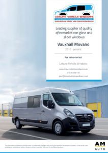 auxhall Movano Van Window Brochure